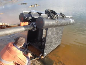Submersible Pump in shroud with float